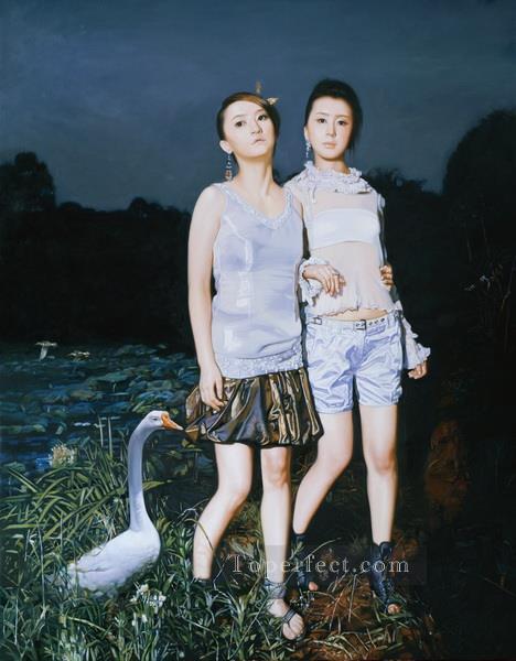 Paradise Lost Chinese Girls Oil Paintings